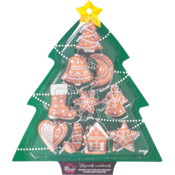 Формы для печенья MagicHome, для выпечки, новогодние,  10 шт.