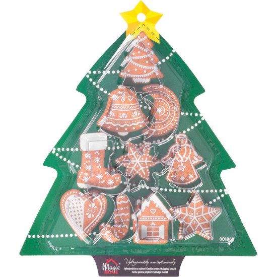 Формы для печенья MagicHome, для выпечки, новогодние,  10 шт.