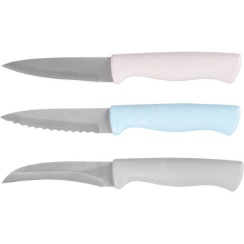Нож MagicHome, 3 вида, кухонный, для очистки овощей, упк. 24 шт.