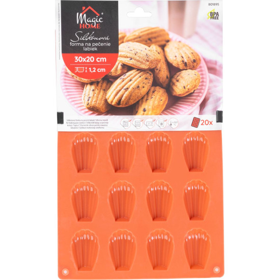 Форма MagicHome для запекания, силикон, 20 шт, 30х20х1,2 см