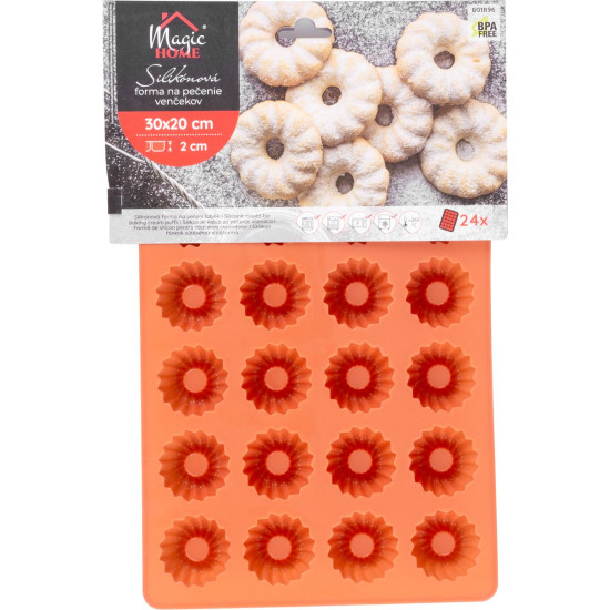 MagicHome mold, for baking, silicone,  24 x, 30x20x2 cm
