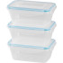 Контейнер для пищевых продуктов MagicHome YH416, прямоугольный, набор из 3 шт., 700 мл, 172x115x71 мм