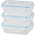 Контейнер для пищевых продуктов MagicHome YH375, прямоугольный, набор из 3 шт., 400 мл, 162x111x51 мм