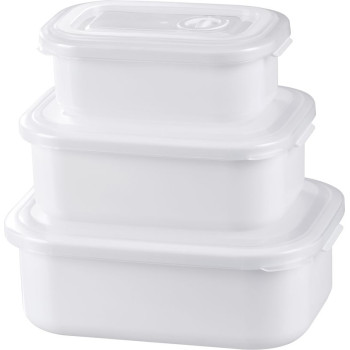Контейнер для пищевых продуктов MagicHome MB41, набор из 3 шт., 700/1300/2100 мл, прямоугольный