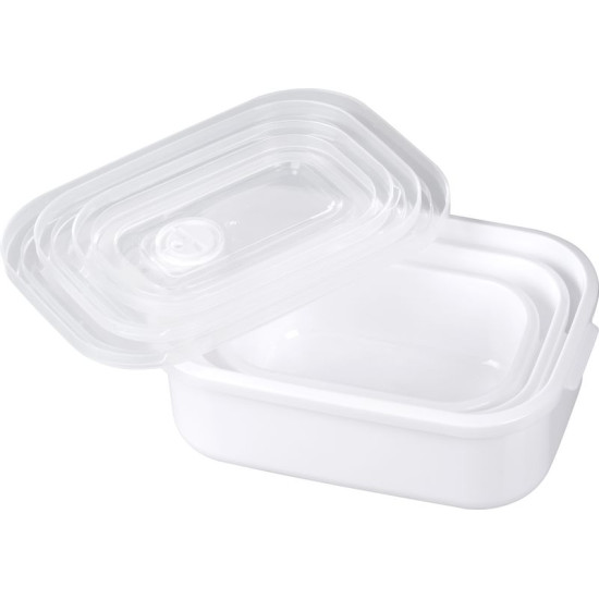 Контейнер для пищевых продуктов MagicHome MB41, набор из 3 шт., 700/1300/2100 мл, прямоугольный