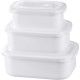 Контейнер для пищевых продуктов MagicHome MB41, набор из 3 шт., 700/1300/2100 мл, прямоугольный