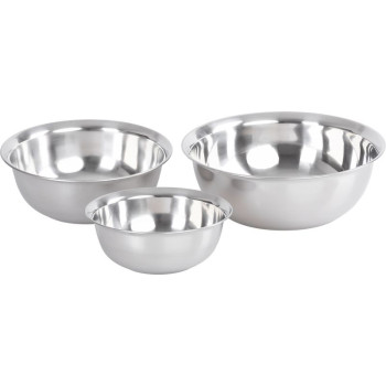 Миска MagicHome, нержавеющая сталь, 18-22-26 см,  3 шт.