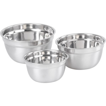 MagicHome bļoda, nerūsējošais tērauds, ar vāku, 14-16-18 cm, komplektā 3 gab.