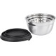 MagicHome bļoda, nerūsējošais tērauds, ar vāku, 14-16-18 cm, komplektā 3 gab.