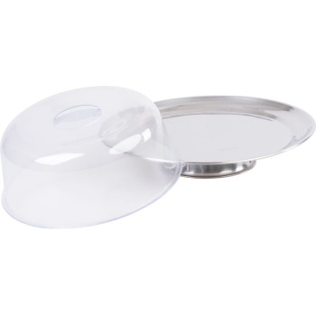 MagicHome подставка для торта, нержавеющая сталь, прозрачная крышка, 31 см