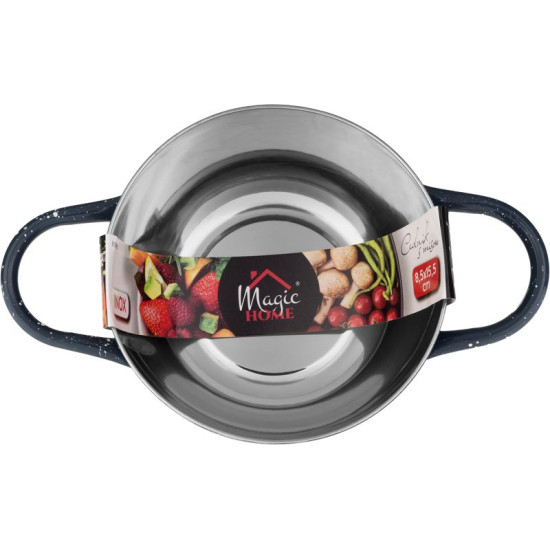 Дуршлаг MagicHome с чашей, 15,5 см, с ручкой,  нержавеющая сталь, набор из 2 шт.