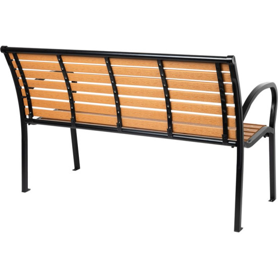 Garden bench KIMBRA, 120x82x41cm, steel/plastic