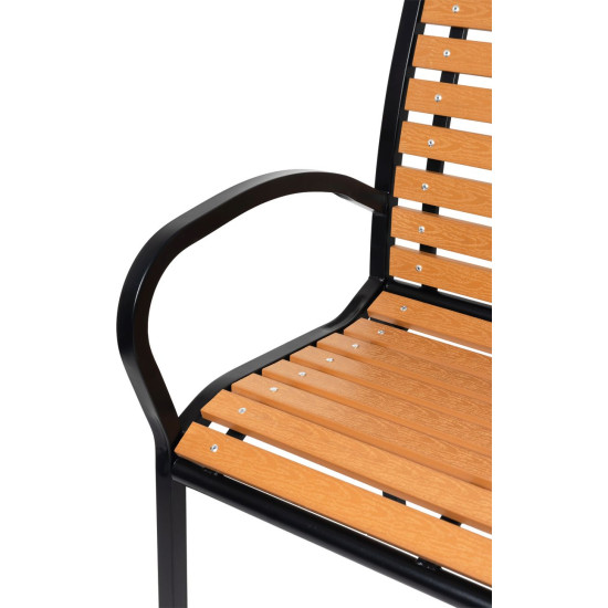 Garden bench KIMBRA, 120x82x41cm, steel/plastic