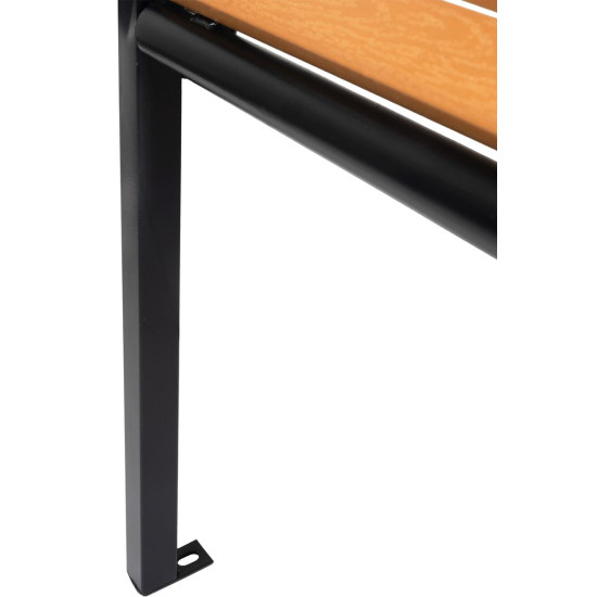 Garden bench KIMBRA, 120x82x41cm, steel/plastic