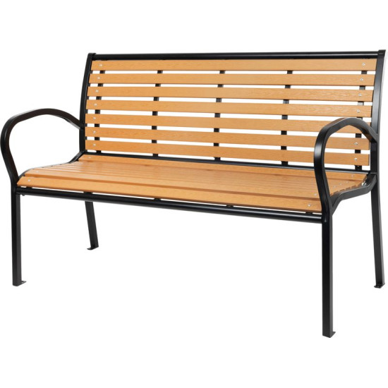 Garden bench KIMBRA, 120x82x41cm, steel/plastic