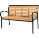 Garden bench KIMBRA, 120x82x41cm, steel/plastic