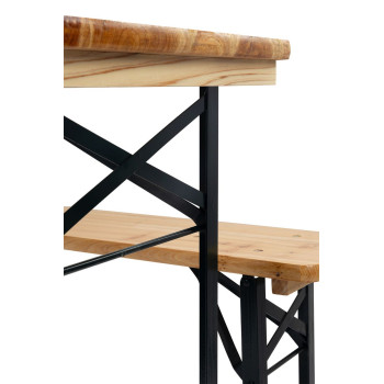 Ārā mēbeļu komplekts Dortmundes mini3, galds 117x56x76,5 cm, 2x stends 117x25x46,5 cm, koks 27 mm