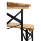 Ārā mēbeļu komplekts Dortmundes mini3, galds 117x56x76,5 cm, 2x stends 117x25x46,5 cm, koks 27 mm Ārā mēbeļu komplekts Dortmundes mini3, galds 117x56x76,5 cm, 2x stends 117x25x46,5 cm, koks 27 mm