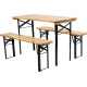 Ārā mēbeļu komplekts Dortmundes mini3, galds 117x56x76,5 cm, 2x stends 117x25x46,5 cm, koks 27 mm Ārā mēbeļu komplekts Dortmundes mini3, galds 117x56x76,5 cm, 2x stends 117x25x46,5 cm, koks 27 mm