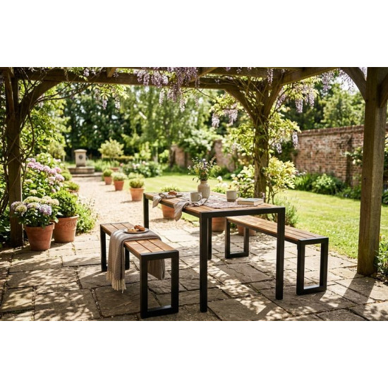 Set Garden Garden, Таблица 118x58x75,5 см, 2x скамейка 108x25x45 см.