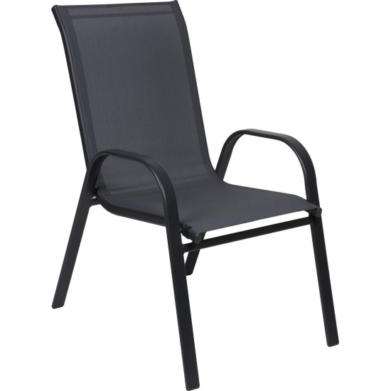 Krēsls LEQ KAREN, pelēks, terase, 56x68x93 cm Krēsls LEQ KAREN, pelēks, terase, 56x68x93 cm