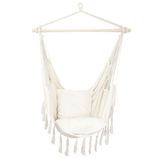 Greko chair, rocking, garden, hanging, natural, beige, 150x120 cm