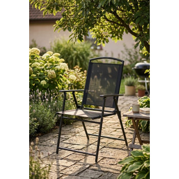 Manini chair, black, garden, folding, 58x63x93 cm