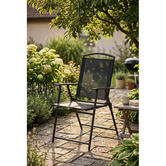 Manini chair, black, garden, folding, 58x63x93 cm