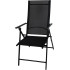 Minini chair, black, garden, adjustable, 56x71x106 cm