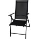 Minini chair, black, garden, adjustable, 56x71x106 cm