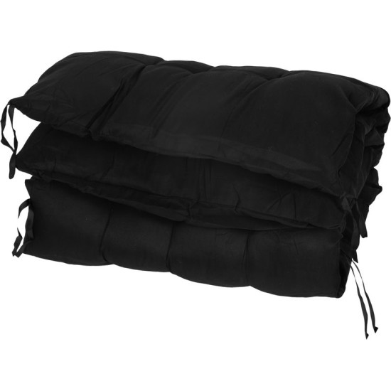 Lounger POHO, black, adjustable, 65x160x110 cm