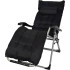 Lounger POHO, black, adjustable, 65x160x110 cm