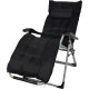 Lounger POHO, black, adjustable, 65x160x110 cm