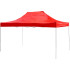 Telts FESTIVAL, 3x3 m, sarkana, Profesionāls, UV izturīgs brezents, bez sienām