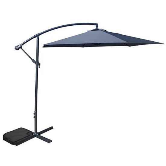Lietussargs DEMI, pelēks, 300 cm, 42 mm, PE 180 g