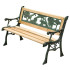 Garden bench MINI JUMANJI, metal/wood, small