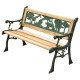 Garden bench MINI JUMANJI, metal/wood, small