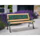 Garden bench MINI JUMANJI, metal/wood, small