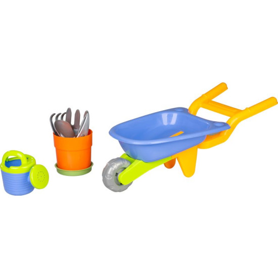 Set of sand toys with a furrow, 7 pieces