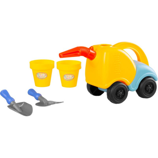Set of sand toys with teapot, 5 pieces