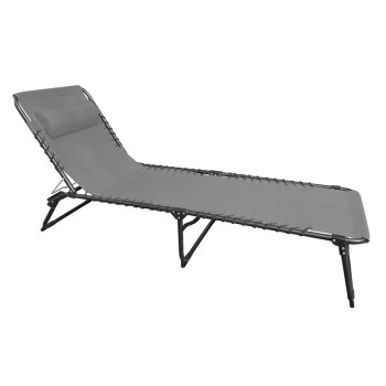 VERACRUZ lounger, gray, adjustable, 190x58x28 cm VERACRUZ lounger, gray, adjustable, 190x58x28 cm