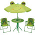 Комплект детской садовой мебели LEQ MELISENDа Rаnа, лягушка, зонтик 105 см, стол 50 см, 2 стула