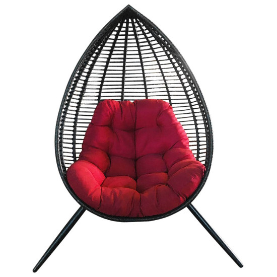 Кресло садовое CANOONA , черно-красное Кресло садовое CANOONA , черно-красное