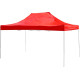 Dārza nojume FESTIVAL 45, 3x4,5 m, sarkana, profi, UV izturīgs brezents, bez sienas