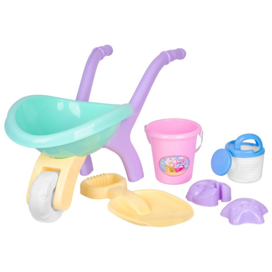 Комплект игрушек для песка с тачкой Strend рro, для девочки