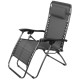 Lounger SONORA, grey, adjustable, max. 120 kg, 66x177x108 cm