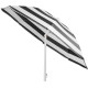 Parasol DALIA 180 cm, 32/32 mm, with tilting joint, black and white, beach