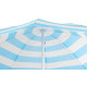 Parasol DALIA 180 cm, 32/32 mm, with tilting joint, blue-white, beach