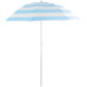 Parasol DALIA 180 cm, 32/32 mm, with tilting joint, blue-white, beach