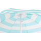 Parasol DALIA 180 cm, 32/32 mm, with tilting joint, turquoise-white, beach